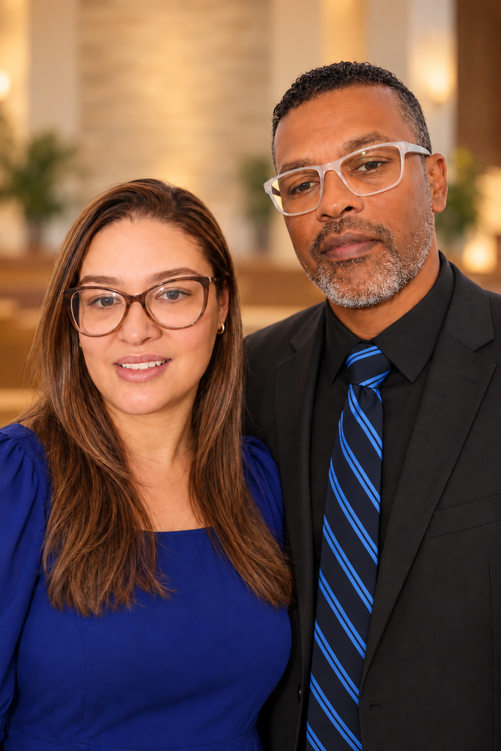 Pr. Júlio e Pra. Priscila, pastores da ADMAC